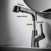 Bathroom Faucet Hot Cold Water Sink Mixer Tap Basin Faucets Washbasin Pull Faucet Copper Lifting Pull Faucet Hot and Cold Water