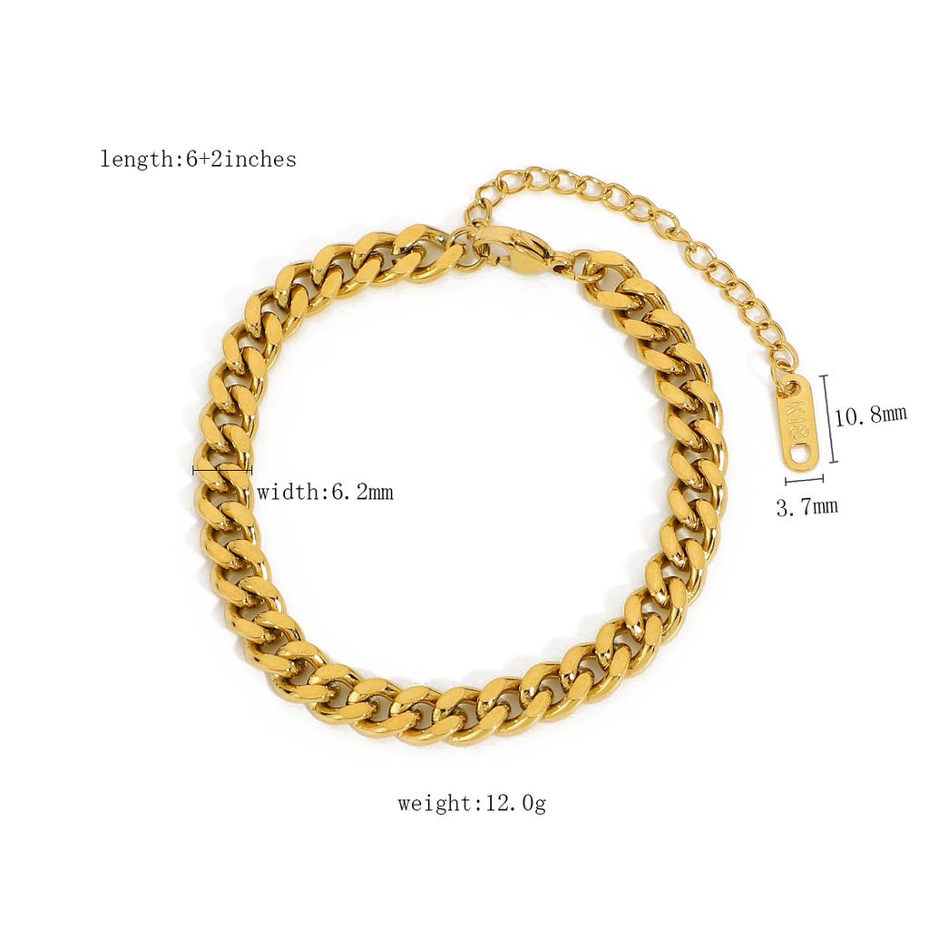Yori Classic Double Layer Exquisite Chain Stainless Steel Bracelet Men Women Charm Summer Beach Trendy Chic Jewelry