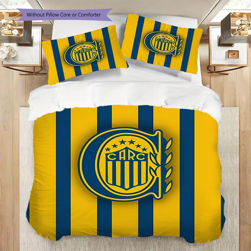 Rosario Central Pattern Bedding Quilt Set Quilt Cover Pillowcase Home Decoration Birthday Gift (1 * duvet cover + 2 * pillowcase, without core)