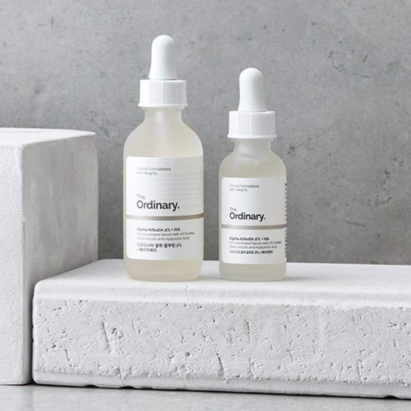 THE ORDINARY Alpha Arbutin 2% + HA 2 Types (all Skin Types, Blemish Care, Moisture Serum)