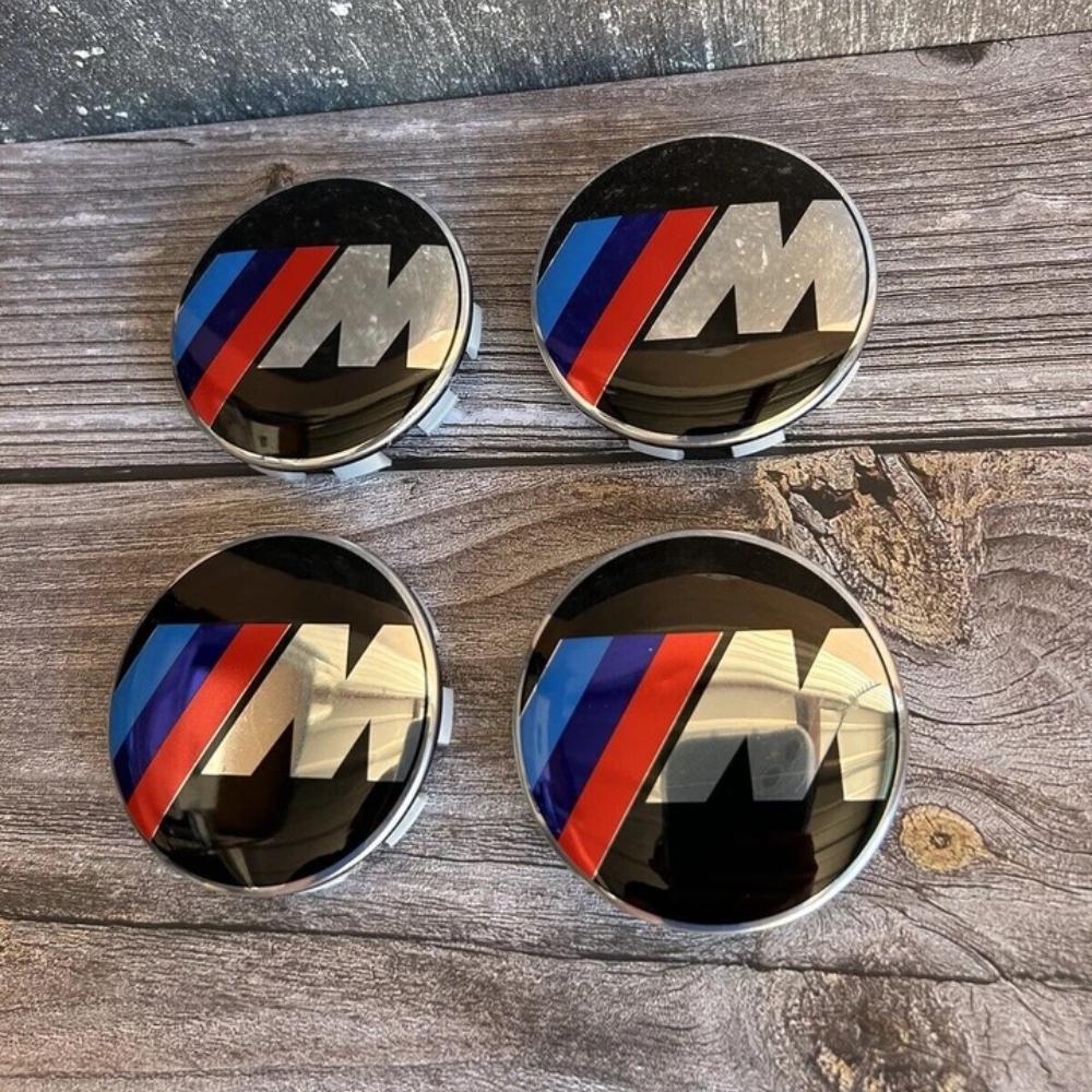 4PCS Applicable to BMW Group for M 68mm Wheel Center Hub Caps Logo Badge Emblem Rim Hubcaps Emblem M logo Sport