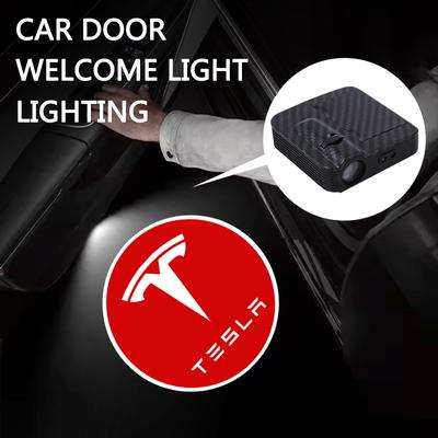 New Car Door Welcome Light LED Projector HD Shadow Light For Model 3 Model S Model X Model Y Decor Auto Interior Accessory