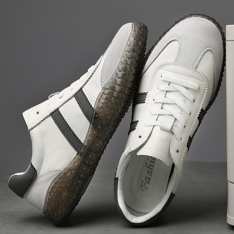 Fashion New Arrival Men's Tenis Masculino Genuine Leather Casual Shoes Non-Slip Sole Treking Footwear Comfortable Walking Shoes Sneakers