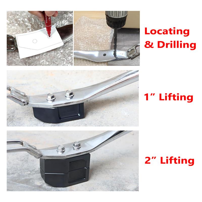 1" 2" Motorcycle Kickstand Lift Block for Harley 72 48 Sportster 1200 Roadster Iron 1200 Nightster Super Low XL1200T XL1200C