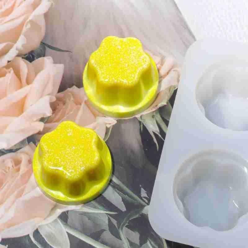 Leicht zu reinigende Silikonform Pudding/Schildkrötenförmige Form Epoxidharzformen Schmuckzubehör Herstellungsform für Bastelliebhaber