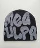 Hip Hop Trend Letter Knit Beanie - Unisex Wool Jacquard Hat