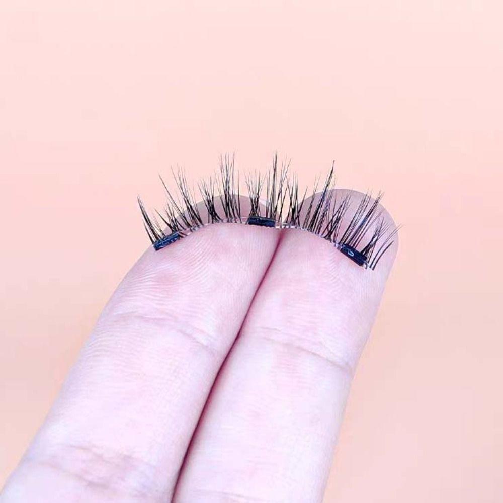 Cat Eye Glue Free False Eyelashes Makeup Magnetic Eyelashes with Clip  Makeup Tools
