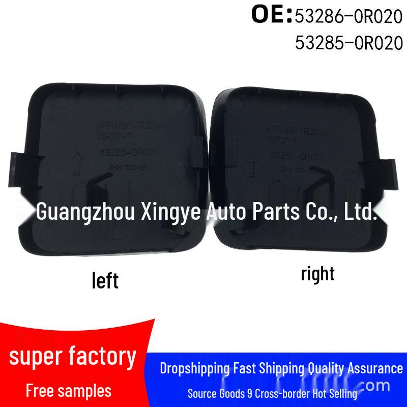 Front Bumper Tow Hook Cover for Toyota RAV4/Rongfang RAV4, Compatible with Part 53285/53286-0R020, Single Unit Available Front Right