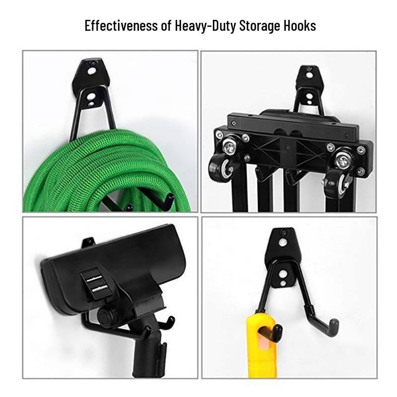 Heavy Duty Folding Ladder Chair with Storage Hook for Garage/Warehouse - Strong Load-bearing Metal Rack