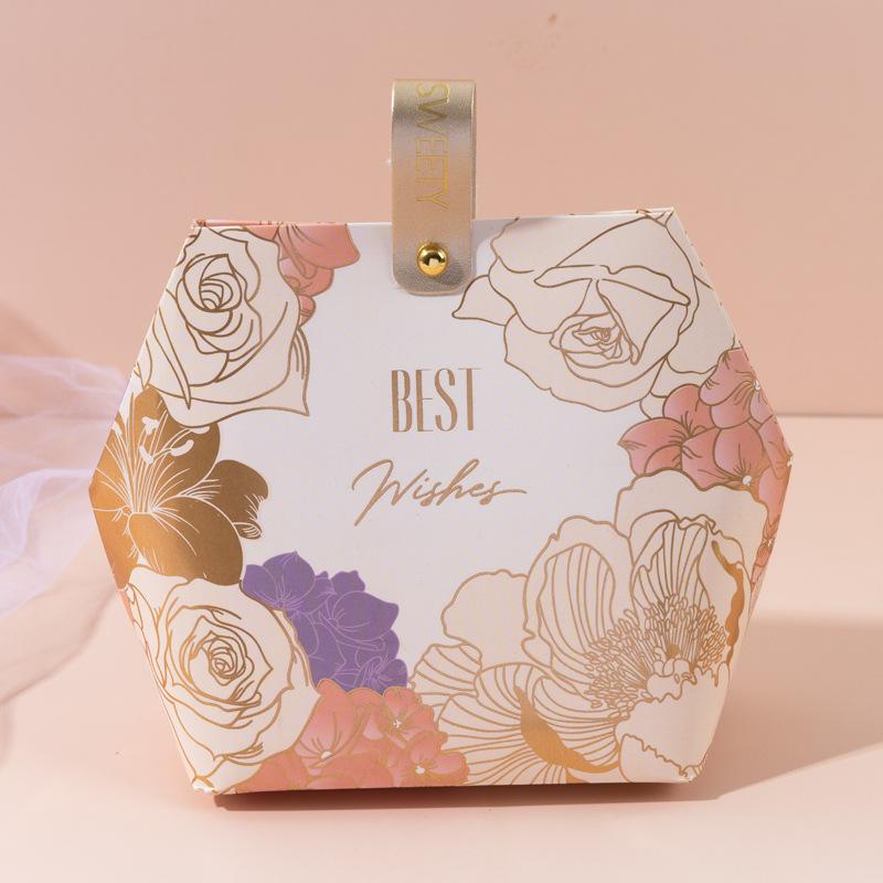 5pcs Boutique Candy Gift Box Wedding Candy Wedding Favor Gift Box Chocolate Box Birthday Party Decoration Festive Party Gifts