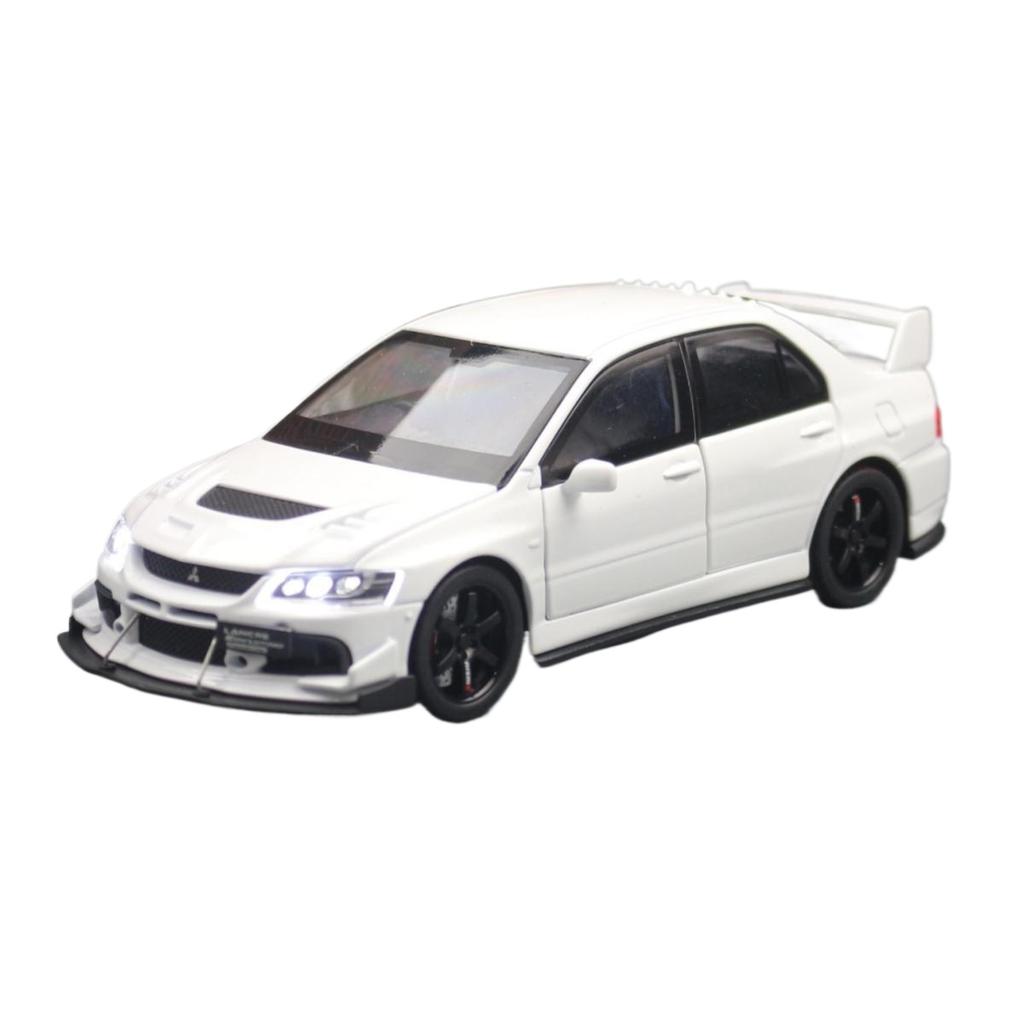 1/32 Scale Mitsubishi Lancer EVO Final Edition JDM Racing Toy Car Model Diecast Metal Miniature Collection Gift for Children Boys