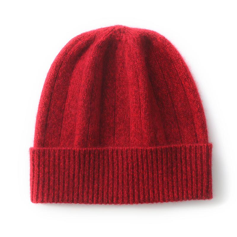 Korean Style Women's Heather Cashmere Knit Beanie: Street Fashion, Versatile, Ear Protection, Casual Postpartum Hat