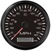 ZMFJH 0-160MPH 85MM GPS Speedometer Gauge with Antenna Red Backlight Odometer High Beam Turn Light for Boat Yacht Car 12V24V