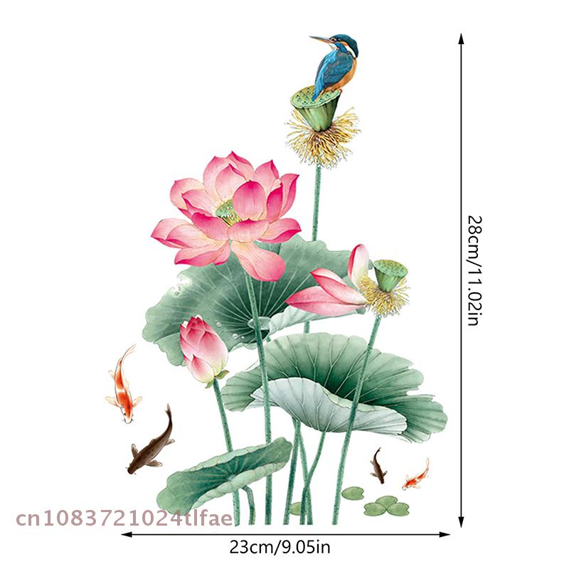 Toilet Plant And Flower Wall Stickers Home Decoration Self Adhesive Mural Bathroom Toilet Cover Stickers