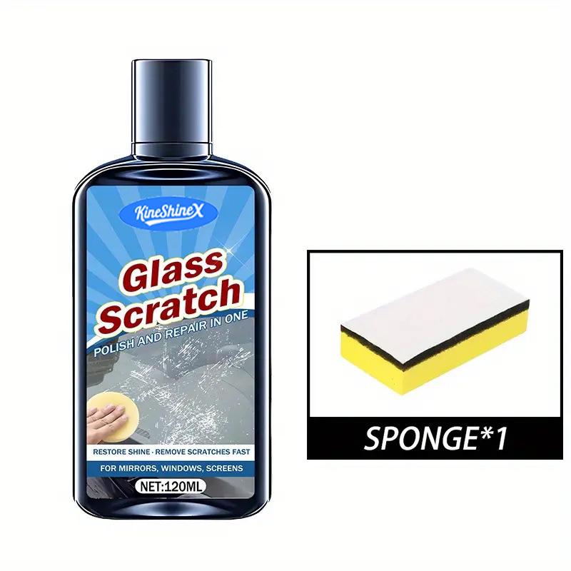 Car Glass Scratch Remover Cream, Windshield Polish Repair Kit, Restore Clarity for Windows & Mirrors, Anti-Scuff Polishing Compound