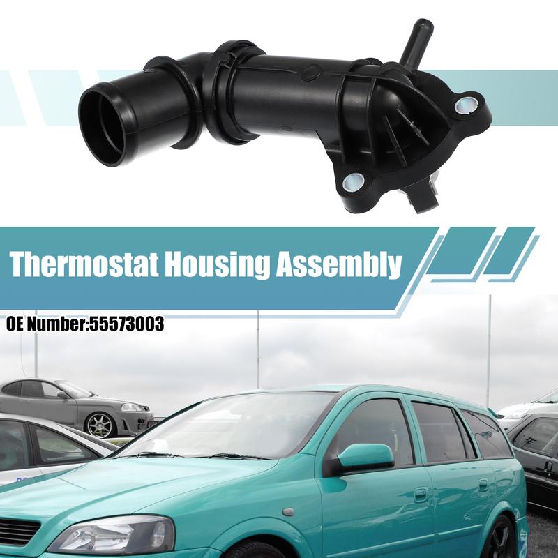 X Autohaux Auto Engine Coolant Thermostat Housing Assembly 55573003 for Vauxhall Zafira ignia Cascada for Astra Car Accessory