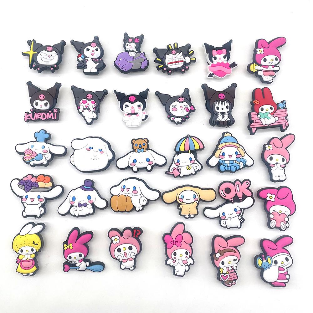 Подвески Sanrio для Crocs: Пряжки для обуви Мелли, Синнамонол и Куроми