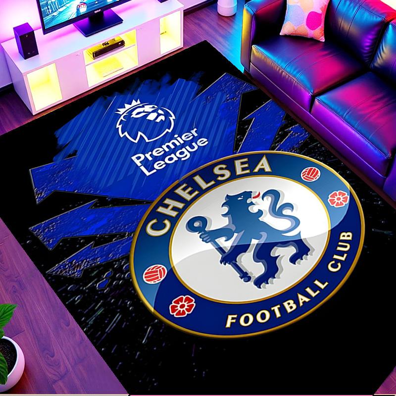 Football Club F.C Print Rug, Washable Floor Carpet, For Entryway Dorm Laundry Room Office Study, Home Decor Birthday Christmas Gift