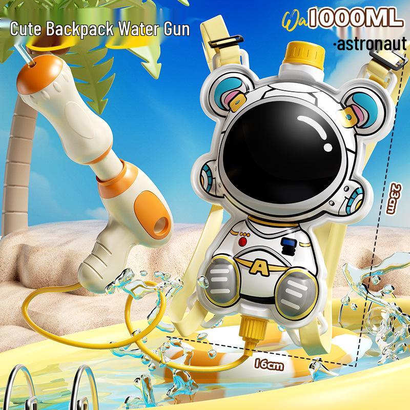 

Детский милый рюкзак-водяной пистолет - Летние пляжные игрушки с выдвижным распылителем воды