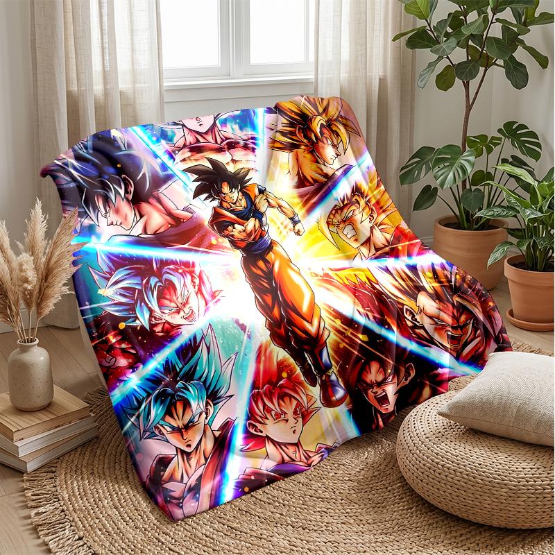 Naruto Printed Flannel Blanket Skin Friendly Warm Decorative Throw for Indoor Couch Bed Daily Use