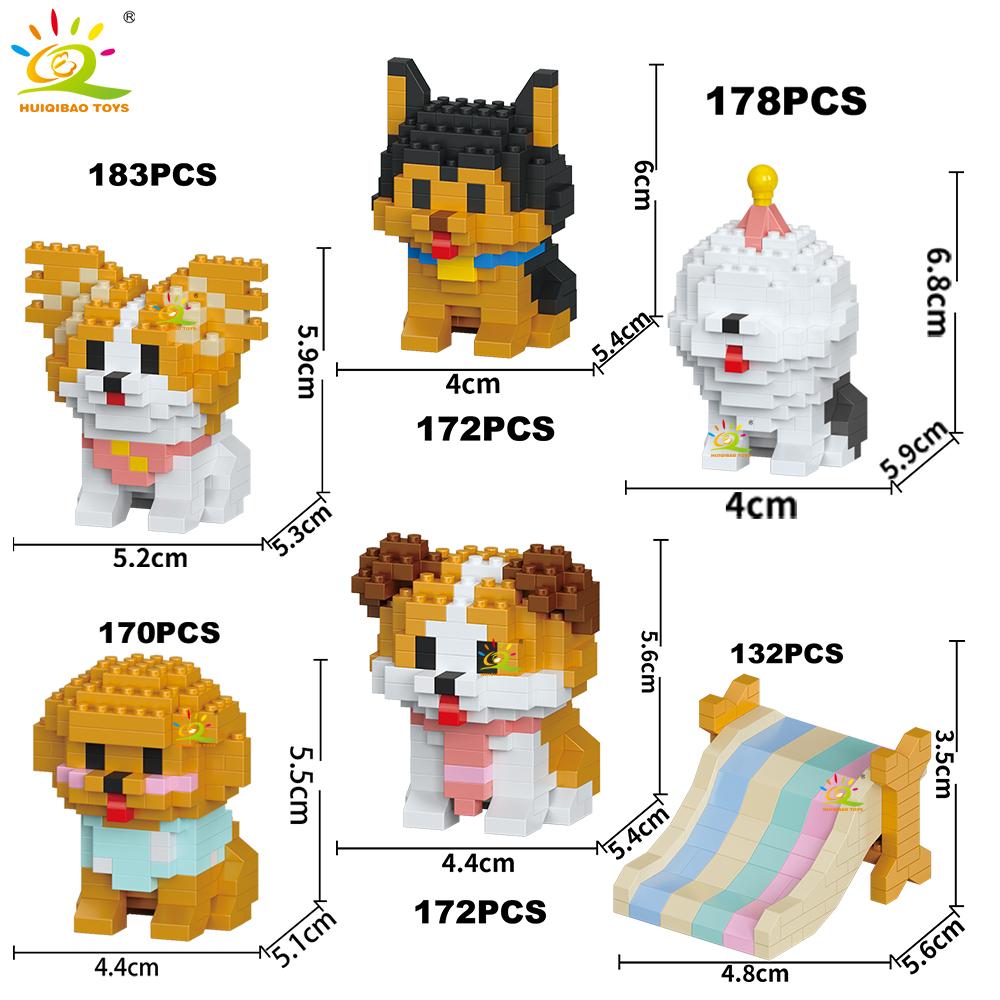 MOC Cute animal model Micro Building Block Panda Rabbit Bee Mini Diamond Model Brick Toy for Children Desk Decor.