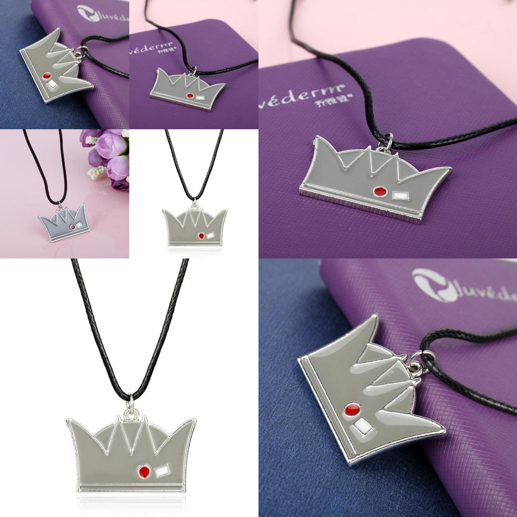 Riverdale Alloy Drop Oil Crown Necklace With Snake Chain For Unisex Wear