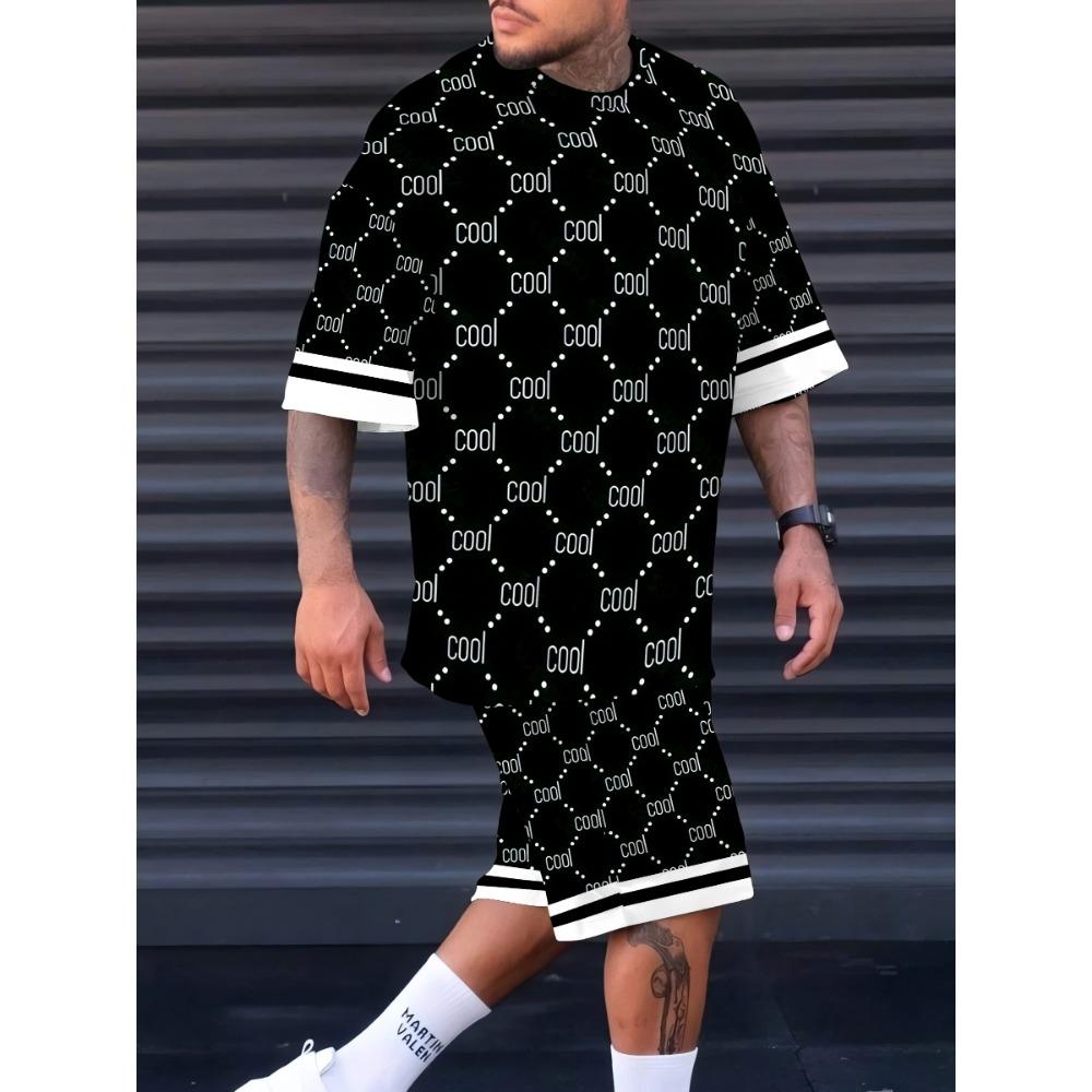 Letni garnitur męski Seria 3D Codzienny Modny i Trendy Odzież męska