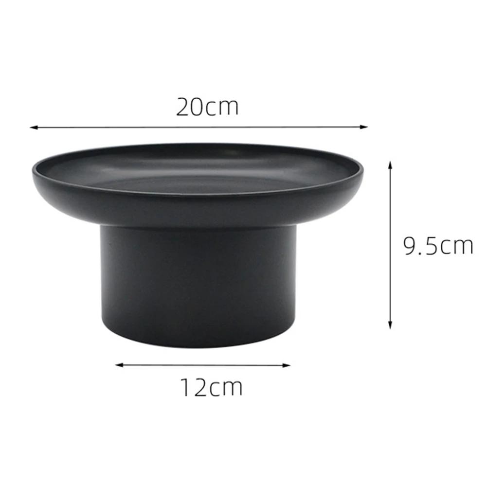 Nordic Kunststoff Acryl Runde Ablage Tee Speisen Trinken Platte Schmuck Kleinigkeiten Dekorative Tablett Desktop Wohnkultur