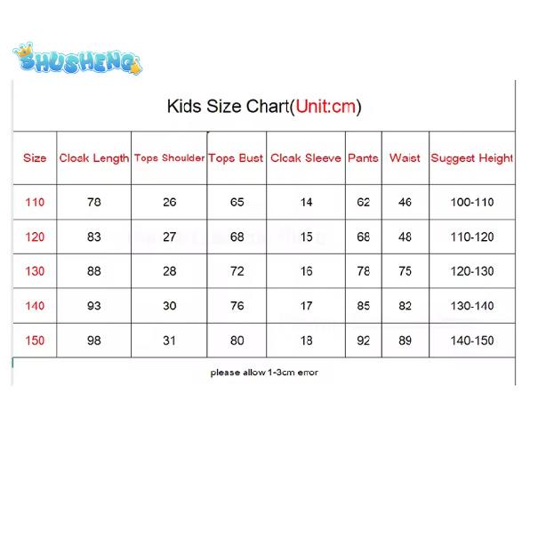 Kpop Lovci démonů Cosplay Kostým Film Saja Chlapecké Oblečení Potisk Plášť Topy Kalhoty Set Jevištní Převlek Dětský Párty Kostým