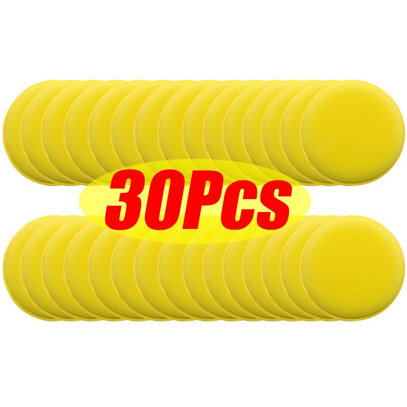 30/20/10/5 Buc Bureți Rotunzi din Spumă de Înaltă Densitate pentru Aplicarea Cerii și Lustruirea Mașinii Bureți pentru Curățare și Lustruire Instrumente pentru Detailing Auto