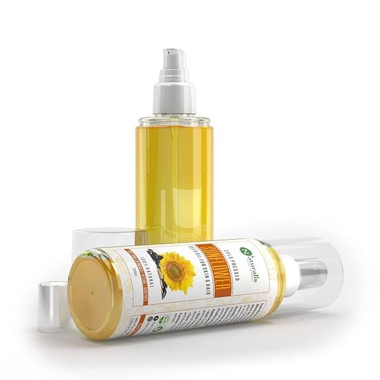 Naturalis Essence Of Nature Cold Pressed Sunflower Carrier Oil For Skin, Hair & Lips, 200Ml