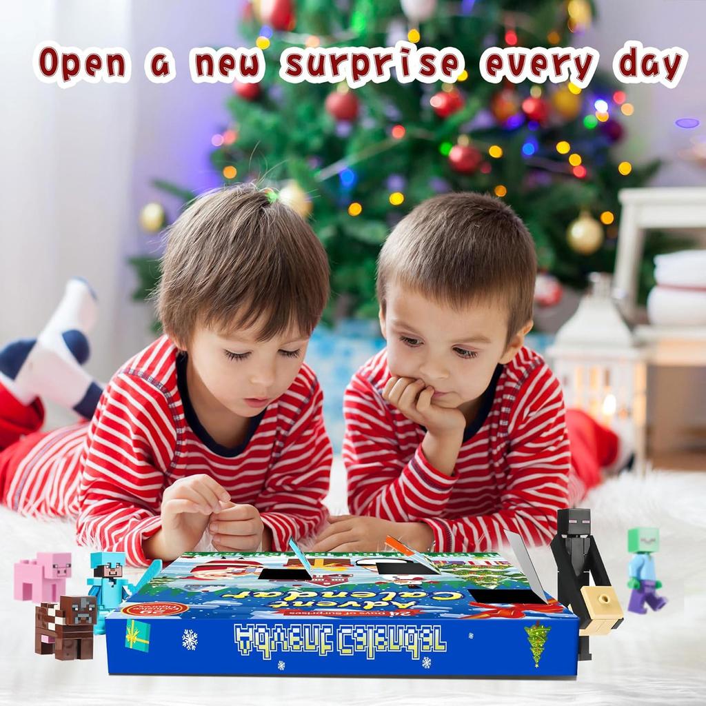 Christmas Advent Calendar Contains 24 Gifts, Christmas Cute Figures Doll Advent Calendar, Christmas Countdown Calendar