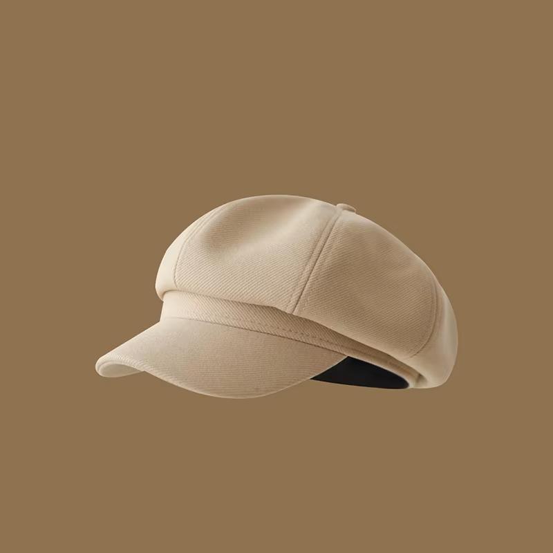 Femei Vintage Culoare Solidă Beretă Toamnă Iarnă Octogonală Șapcă Newsboy Artist Femeie Fată Rezistentă la Vânt Pictor Șapcă cu Vârf