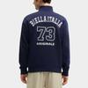 FILA Letter Logo Printed Stand Collar Casual Knitted Jacket Men Jacket Deep-Navy F11M419504F-NV