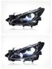Axela 14-16 LED Headlight Assembly with Daytime Running Lights and Xenon Lens