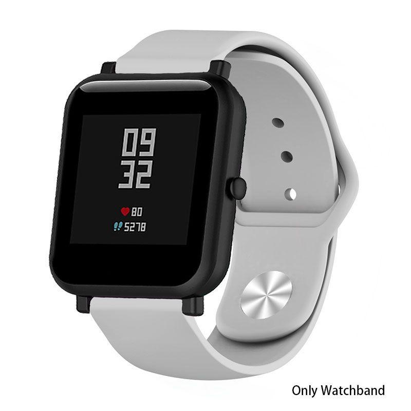 Klassisches und langlebiges 20mm weiches Silikon Sport Uhrenarmband für Amazfit Bip Youth