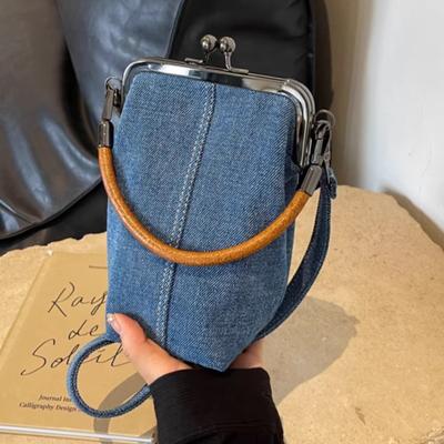 Unique Design Women Shoulder Bag Denim Small Handbags Jeans Female Messenger Bags Phones Sling Bags