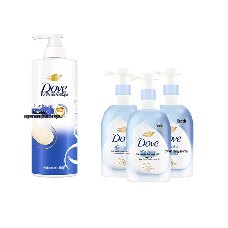 Dove Intensive Repair Shampoo & Deeply Nourishing Body Wash Set