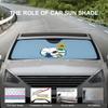 Snoopy Car Sunshade, Insulating, Suction Cup Sunshade, UV Protection, Perfect for Car Camping, Cute and Stylish, 130x70cm (Sunflower B)
