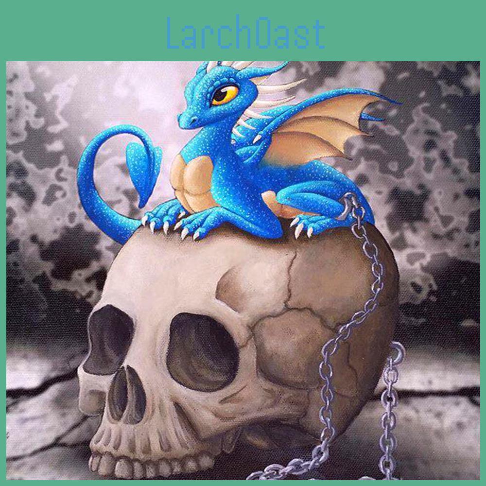 Painting Diamond Round Diy Full Skull Diamond Embroidery Mosaic Full Display Picture Of Rhinestones