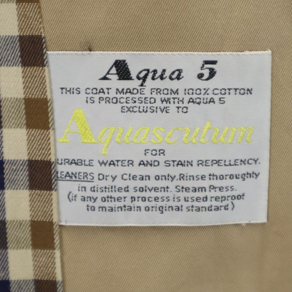Aquascutum 70s 80s Vintage Made In England Trench Coat 8P Beige Women Used