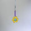 Sweet Phone Chain Strap Lanyard Colorful Bead Flower Pendant Phone Charm Hangings Decoration Cute Phone Accessories