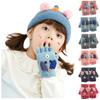 Soft Convertible Flip Top Gloves Kids Baby Winter Warm Knit Fingerless Mitten