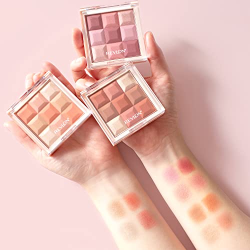 Revlon Blush & Illuminator Palette (TM) with Brush, 003 Caramel Nude, Special Set, 8.5g, Japan Edition