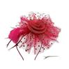 [XGOPTS] Cocktail Hat Wedding Hat Retro European Style Elegant Headpiece Aristocratic Formal Hat Mesh Pearl Artificial Feather Mini Toque Hat Hair