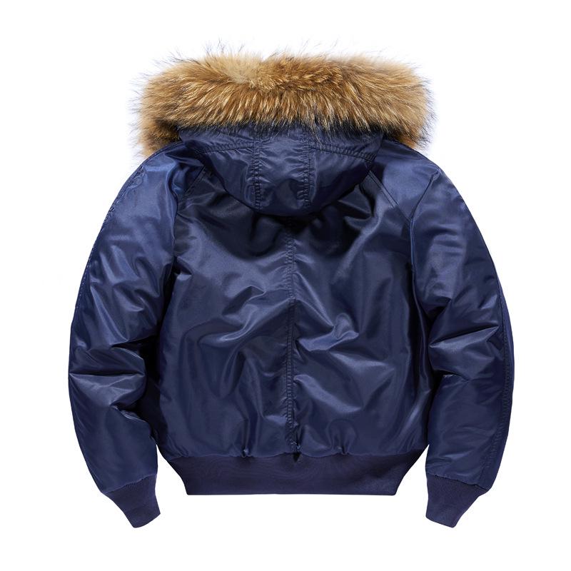 Giacca da Pilota da Uomo con Cappuccio in Cotone: Capospalla Autunno/Inverno con Collo a Baseball