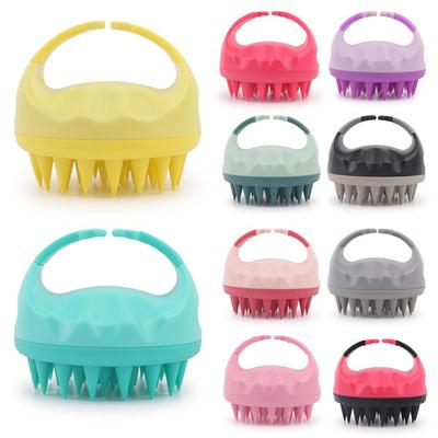 1Pcs Multifunctional Bath Massage Brush Scalp Massager Shower Brush Comb Silicone Shampoo Brush
