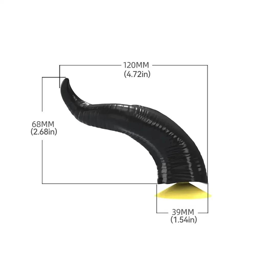 2PCS Motorcycle Helmet Devil's Horns Style Decoration Motorbike Helmet Accessories Stickers Cosplay Styling with Sucker