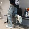JYL Mens Jeans Youth Fashion Summer Japanese Trendy Tapered Harajuku Casual Denim