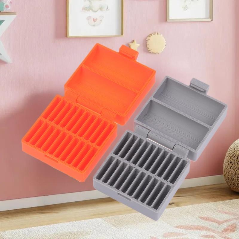 20-Hole CR2032 Battery Box Coin Cell Battery Storage Case Small Battery Organizer Portable Batteries Protective Holder
